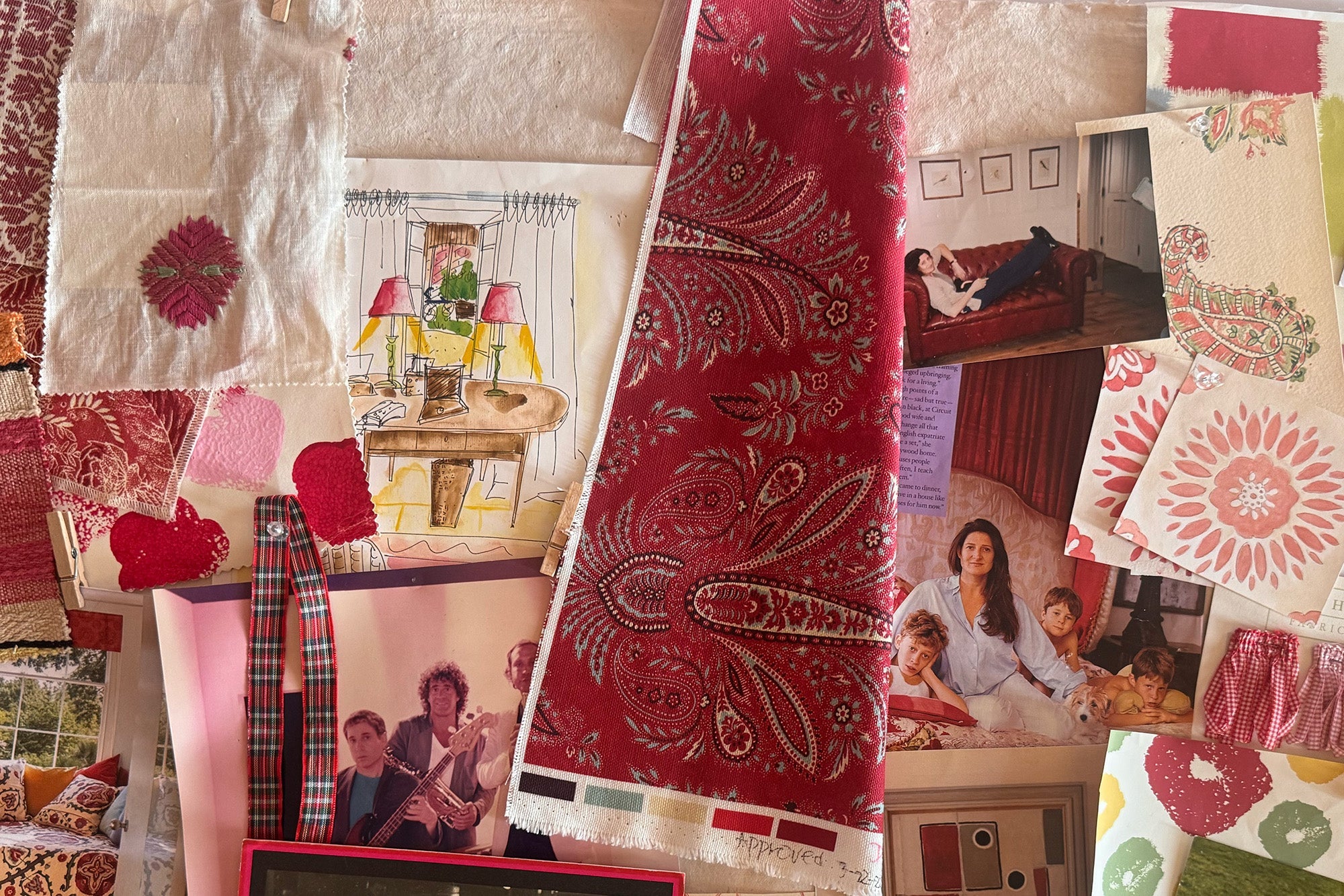 Collage of Fabrics by Kathryn M. Ireland