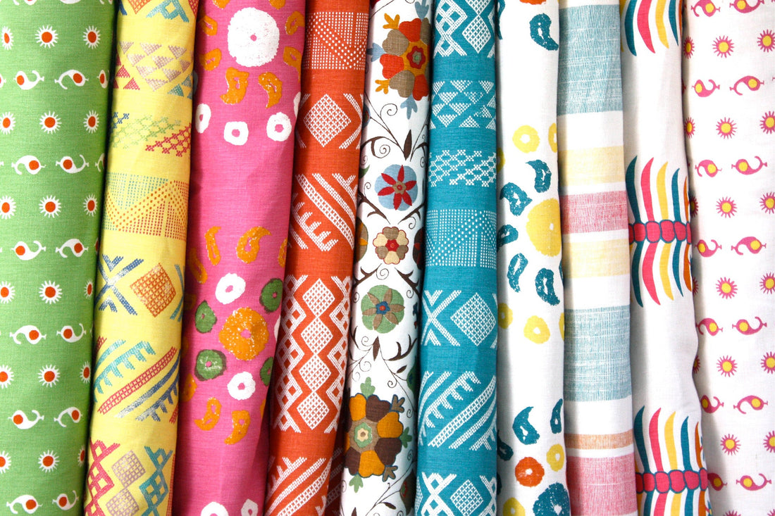 Rolls of Mexico Meets Morocco Fabric by Kathryn M. Ireland