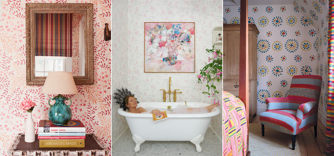 Rolls of Luxury Wallpaper by Kathryn M. Ireland