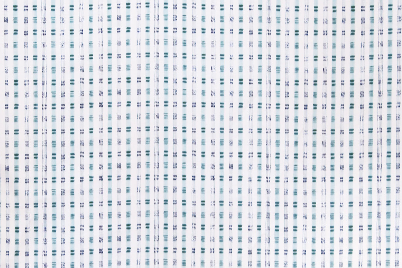 Bamboo stripe linen/cotton blend - Green colorway repeat