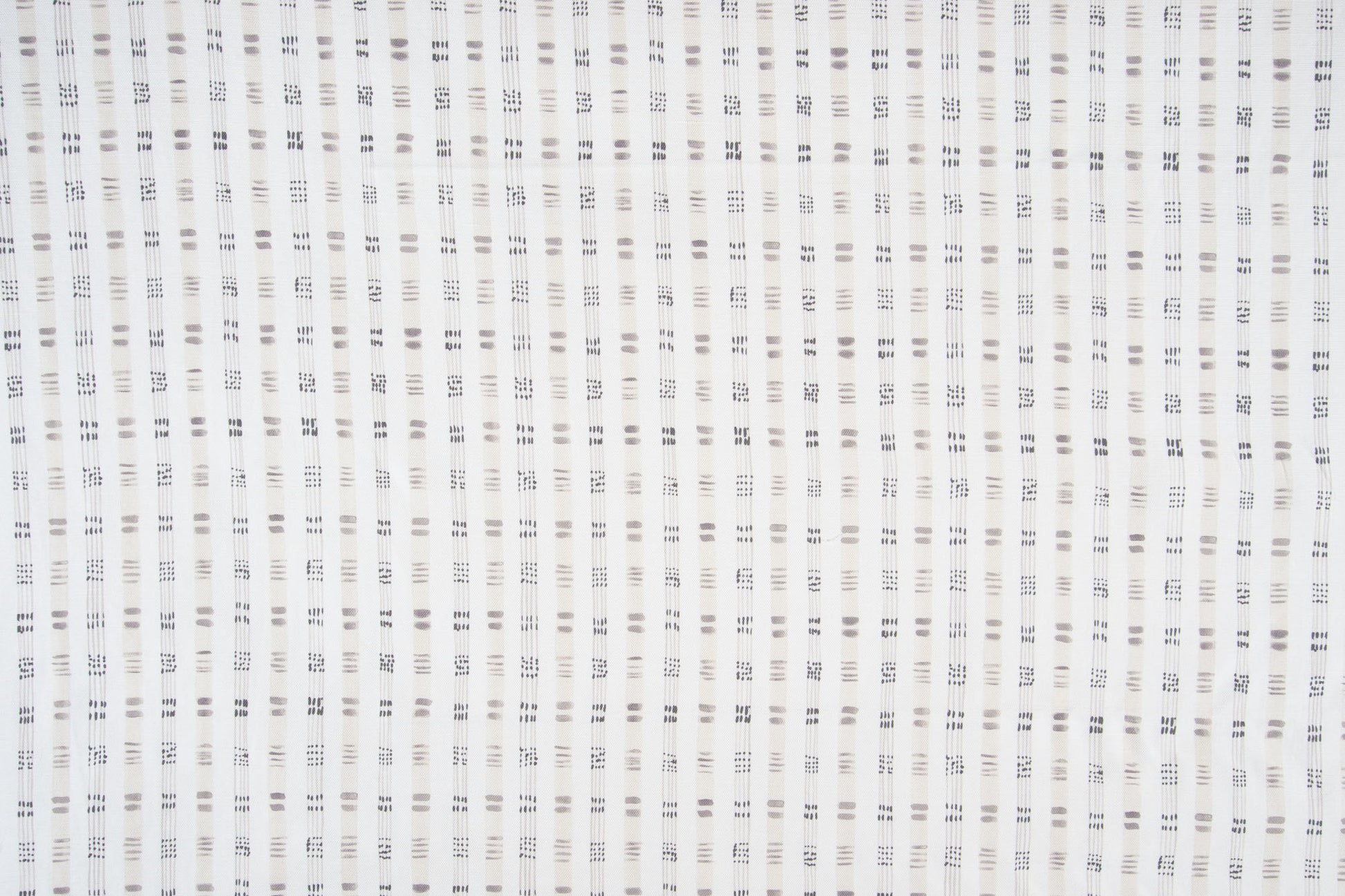 Bamboo stripe linen/cotton blend - Pewter colorway repeat
