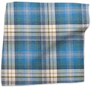 Dalbeattie plaid merino lambswool - Blue colorway swatch