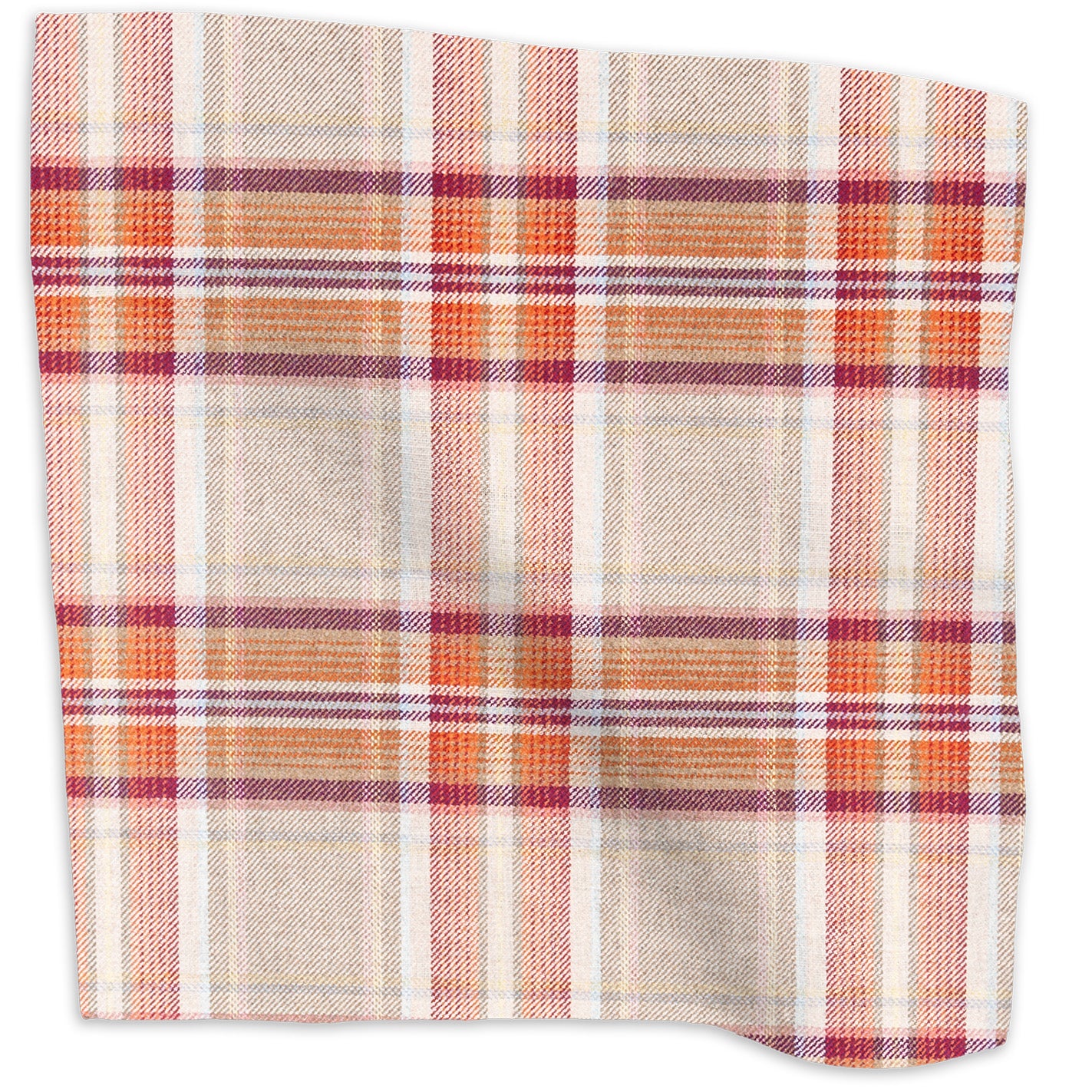 Dalbeattie plaid merino lambswool - Burgundy colorway swatch