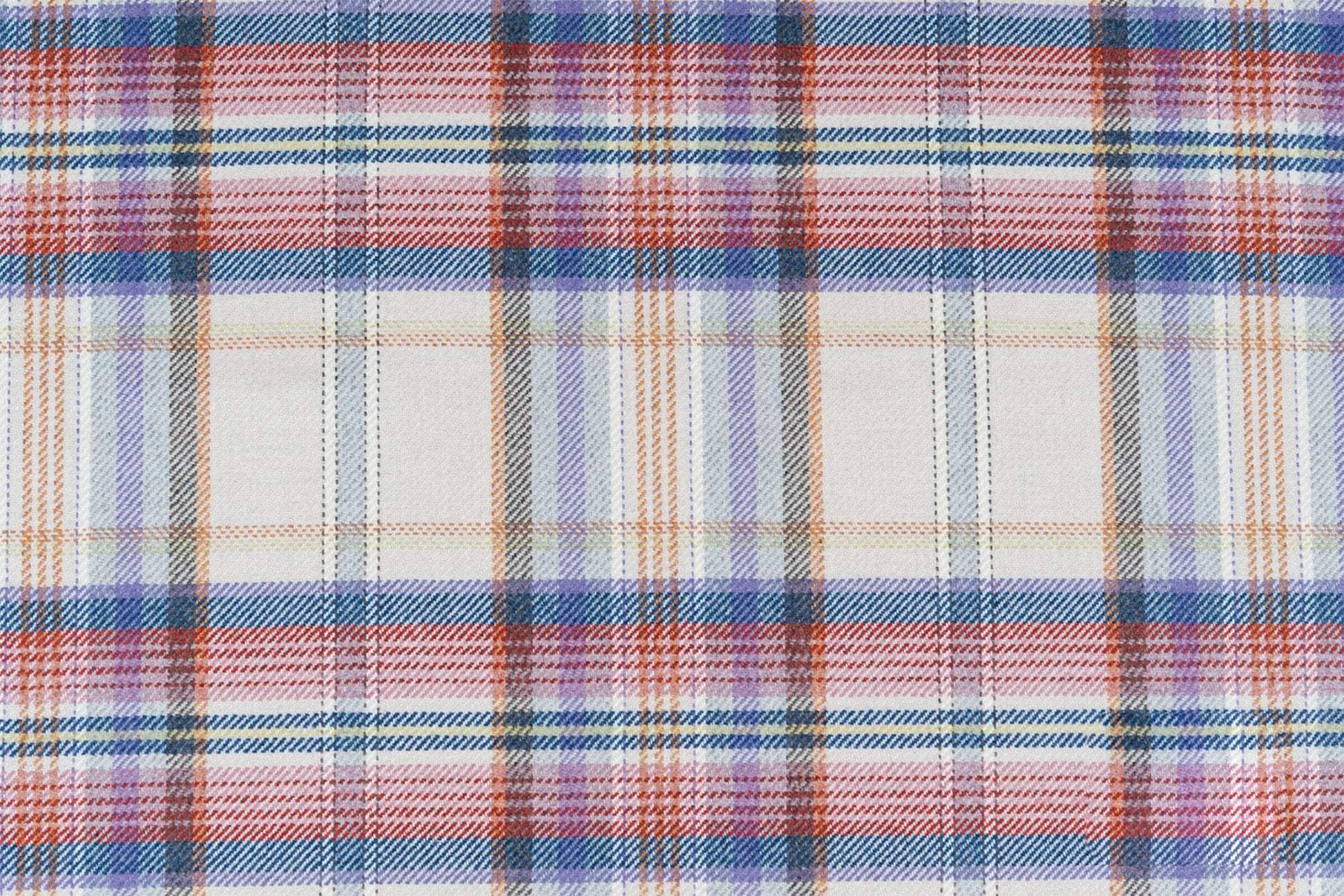 Dalbeattie plaid merino lambswool - Heather colorway repeat