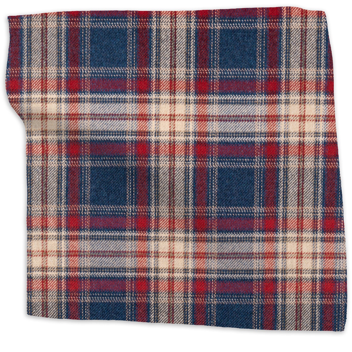 Dalbeattie plaid merino lambswool - Navy colorway swatch