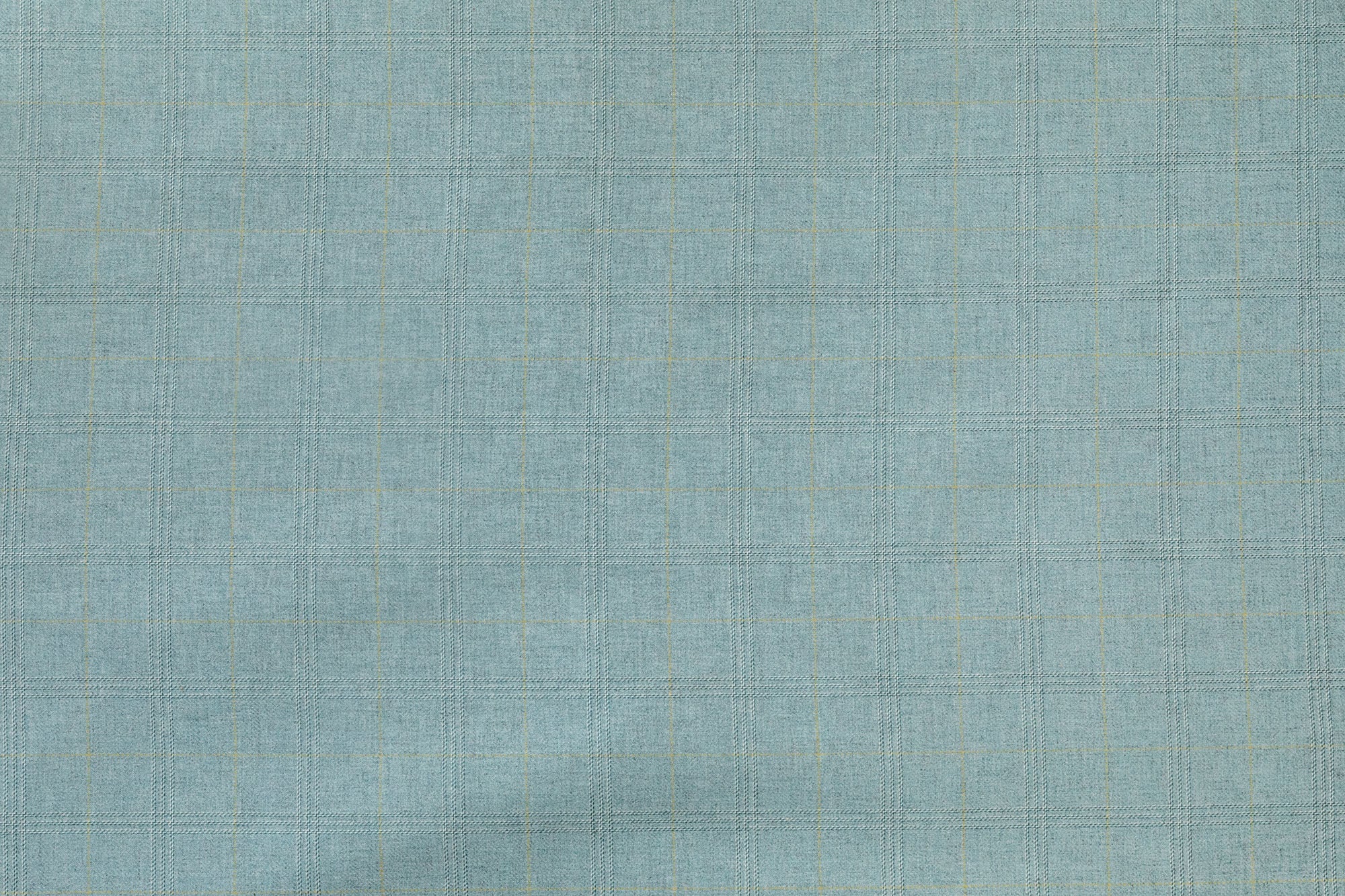 Dumfries plaid merino lambswool - Blue/Yellow colorway repeat