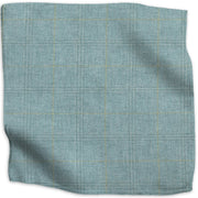Dumfries plaid merino lambswool - Blue/Yellow colorway swatch