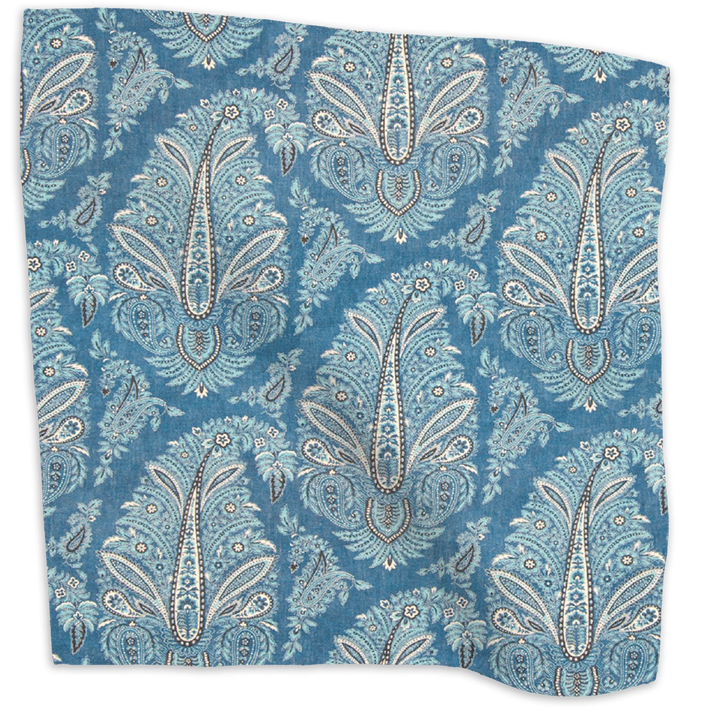 Egerton Paisley linen - Red colorway swatch