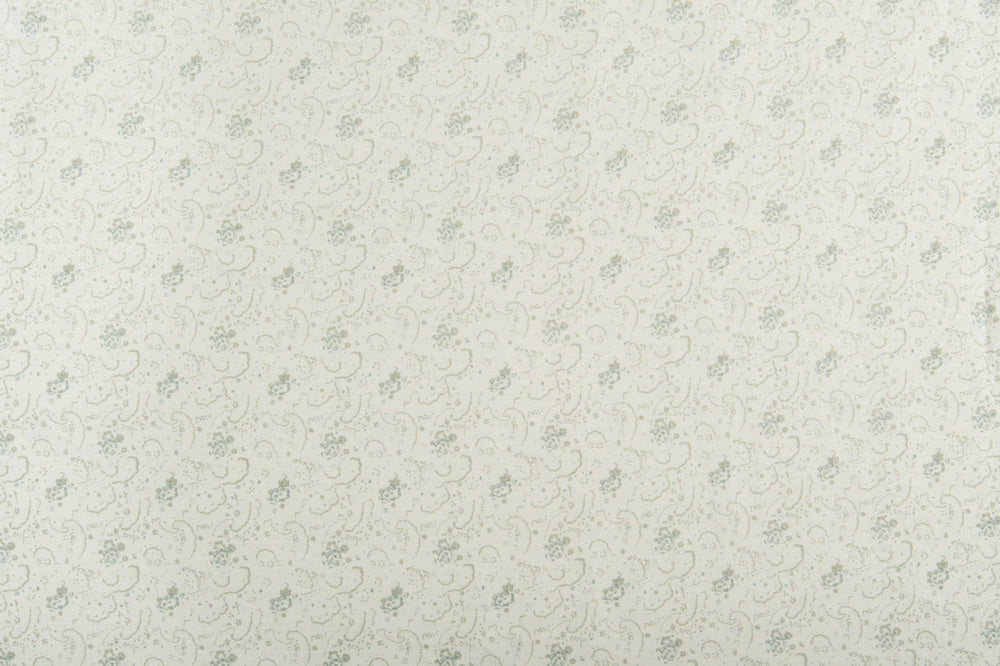 Floral linen - Blue colorway repeat