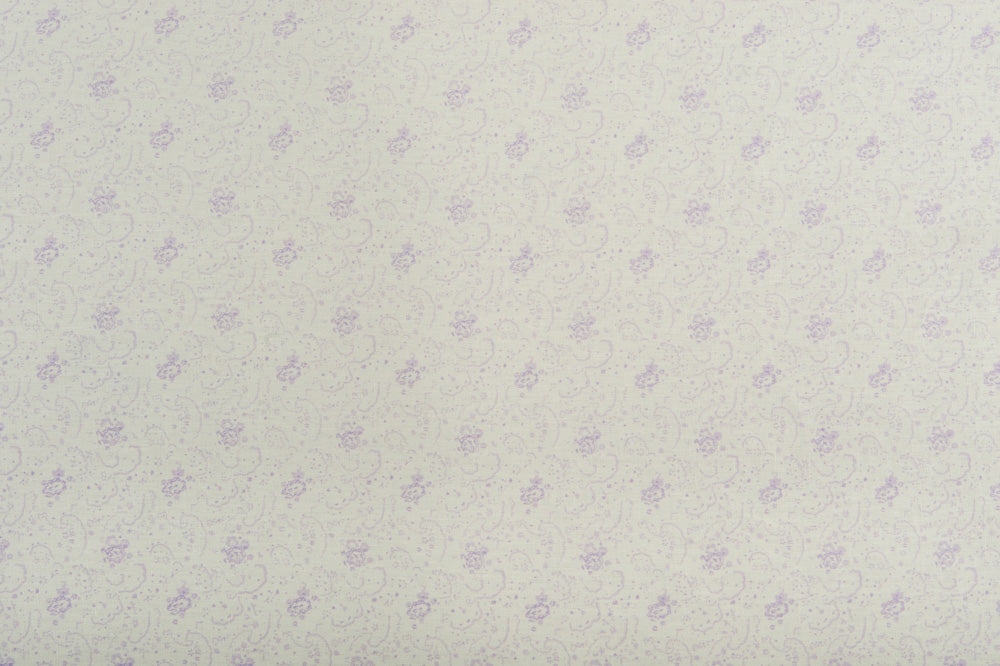 Floral linen - Lavender colorway repeat