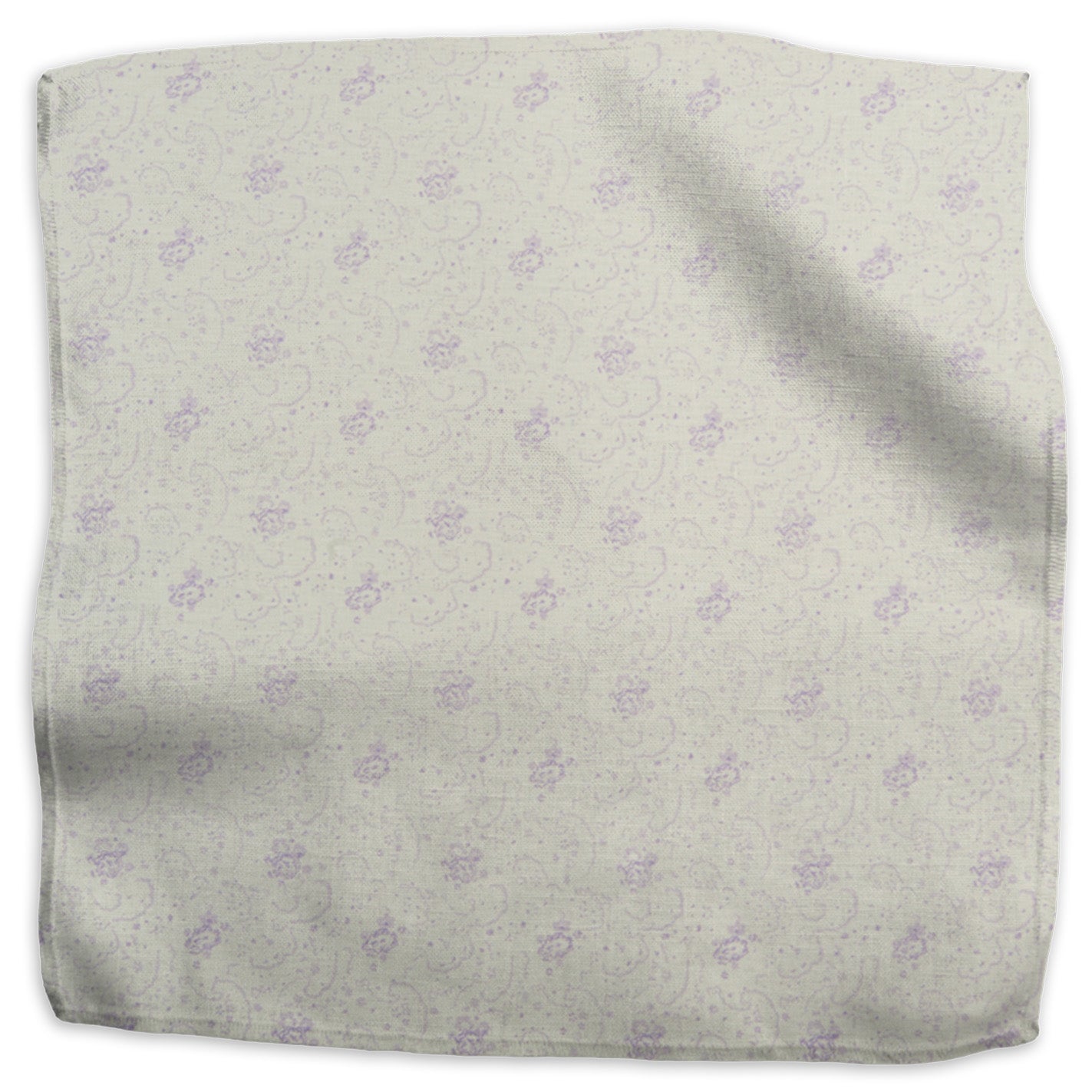Floral linen - Lavender colorway swatch