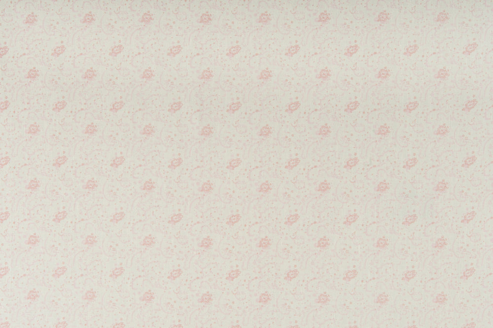 Floral linen - Pink colorway repeat