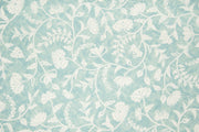 Greta floral wallpaper - Blue colorway repeat