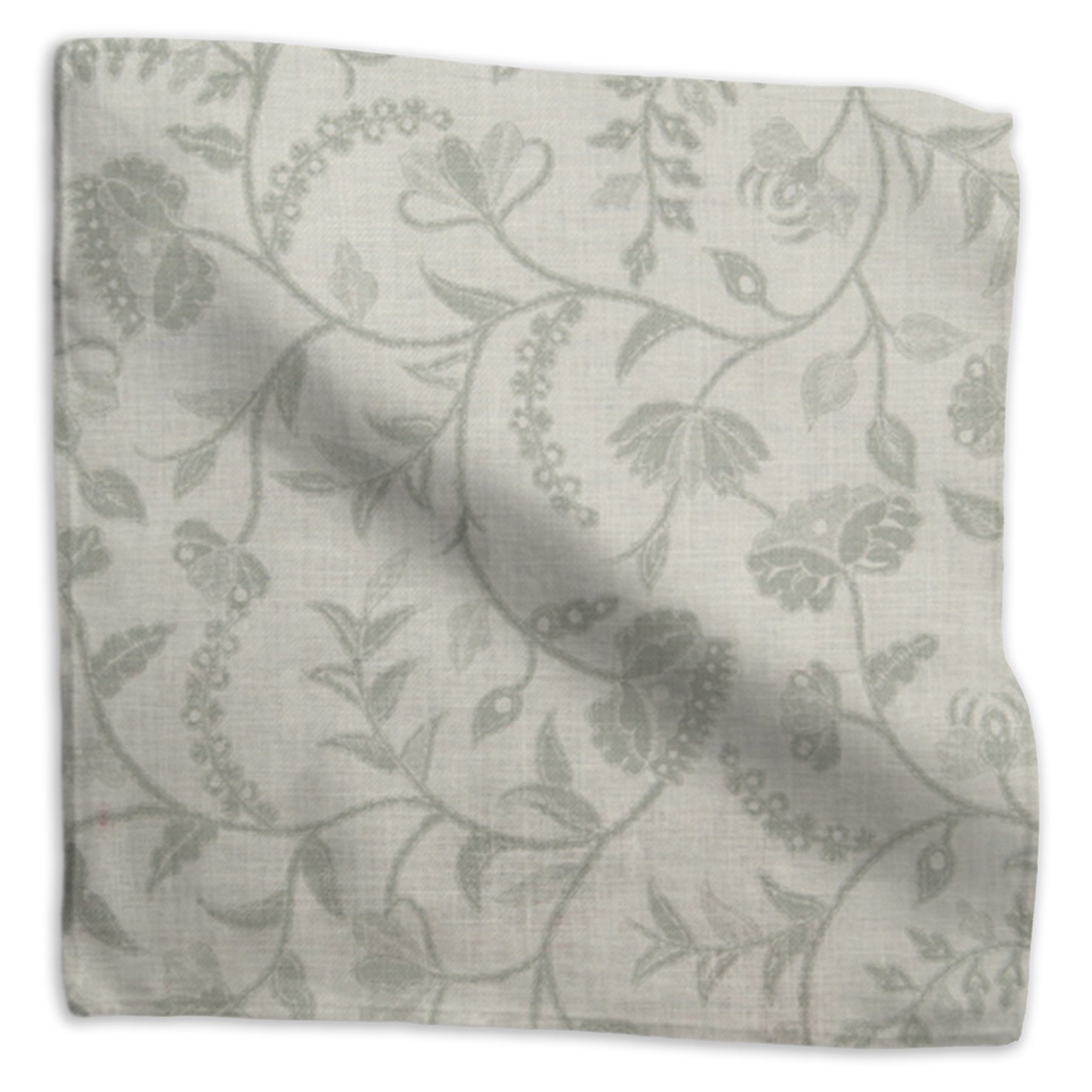 Greta Reverse floral linen - Gray - Sheer colorway swatch