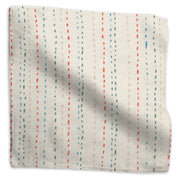 Hand-Stitched dotted cotton - Multi-Color colorway swatch
