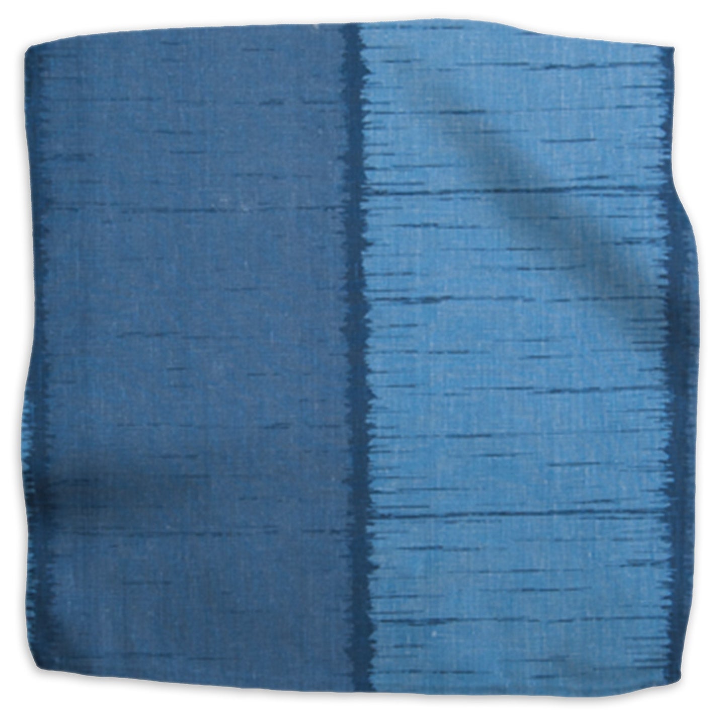 Ikat Stripe linen - Blue colorway swatch