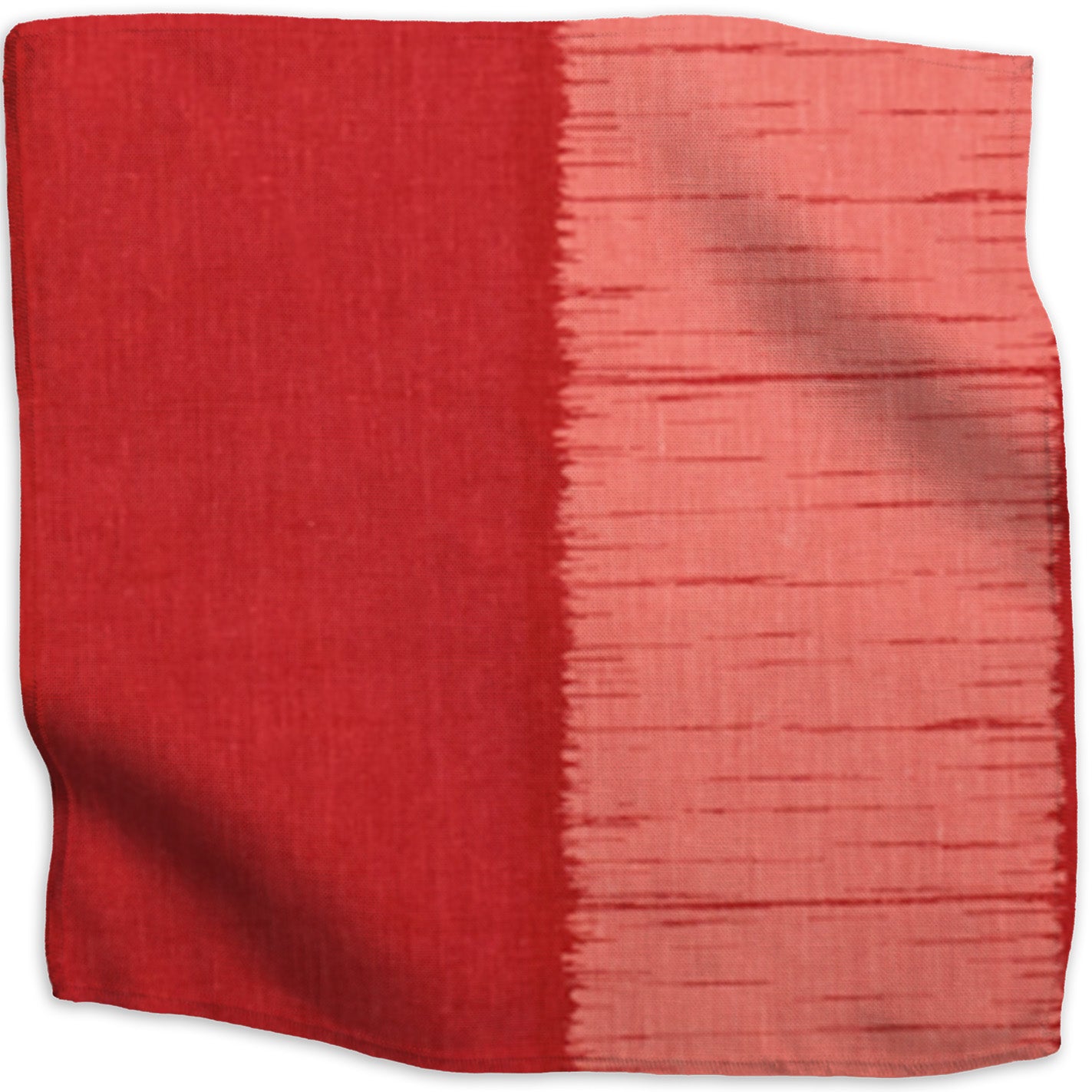 Ikat Stripe linen - Dark Pink colorway swatch