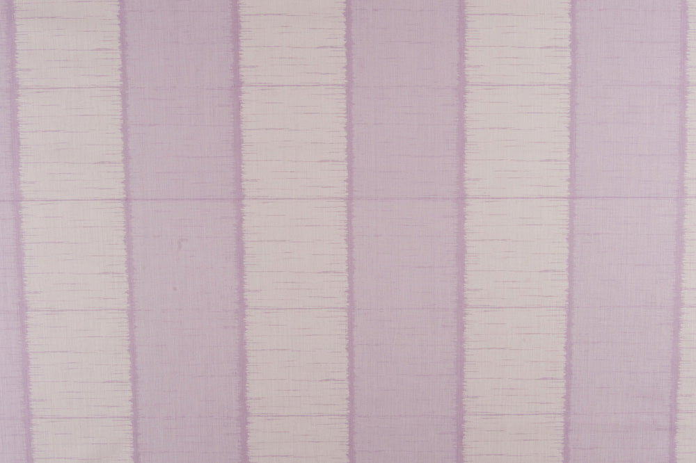 Ikat Stripe linen - Lavender colorway repeat