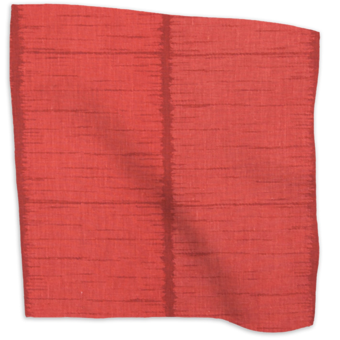 Ikat Stripe linen - Red colorway swatch