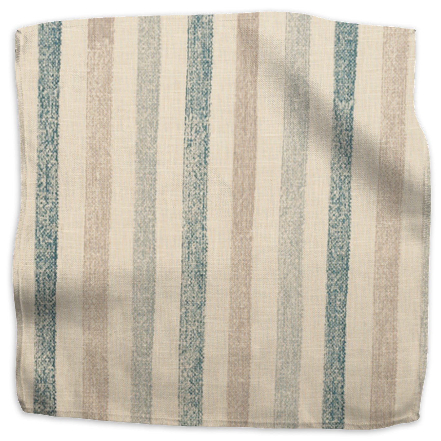 Ithaca stripe linen - Cement colorway swatch