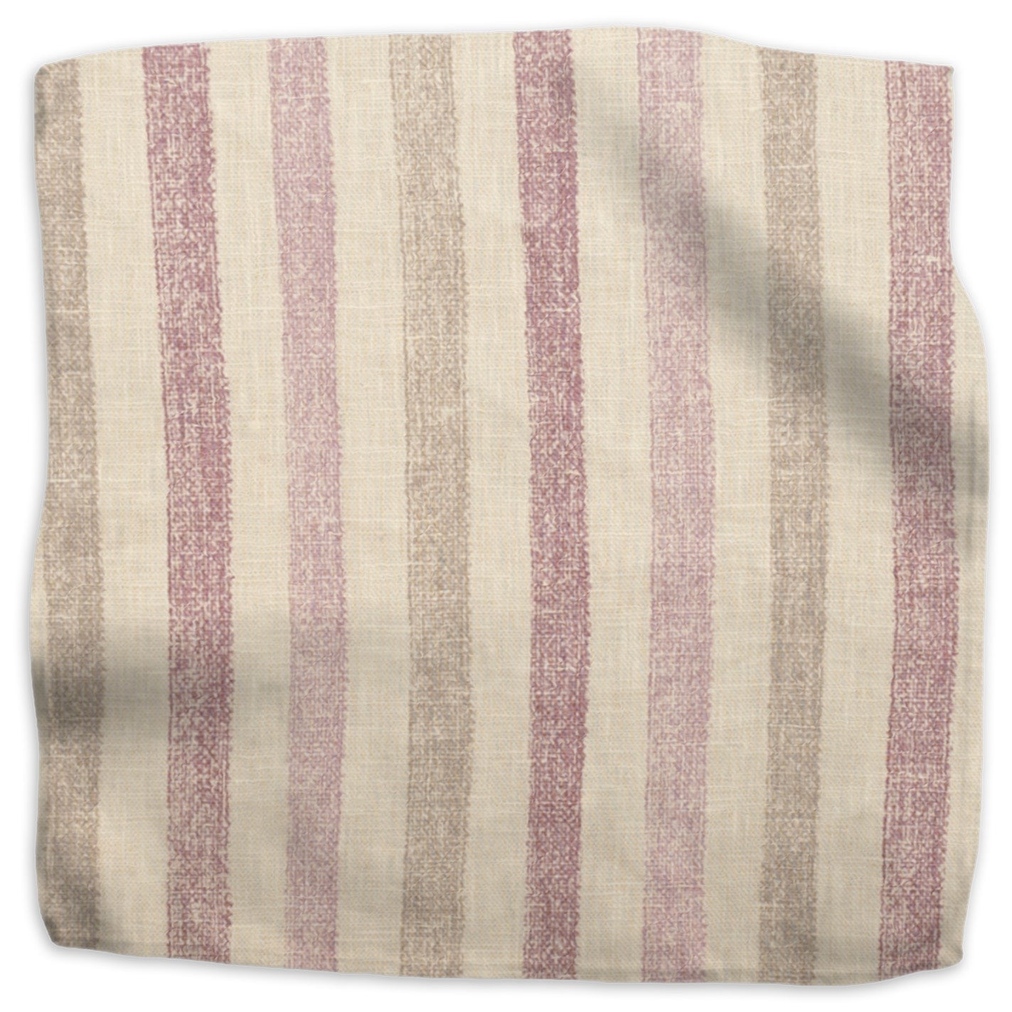 Ithaca stripe linen - Mauve/Lavender/Pistachio colorway swatch