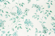 Lilac floral wallpaper - Green colorway repeat
