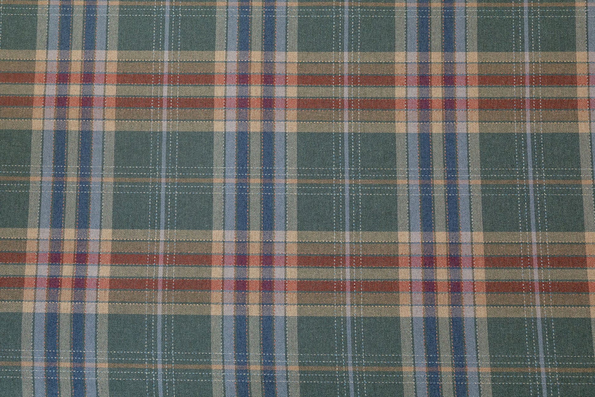 Moffat plaid merino lambswool - Multi-Color colorway repeat