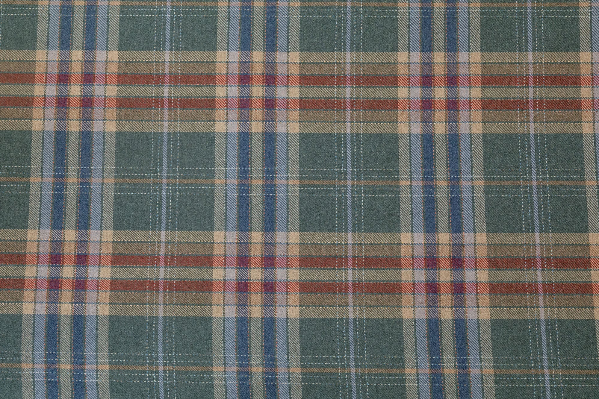 Moffat plaid merino lambswool - Multi-Color colorway repeat