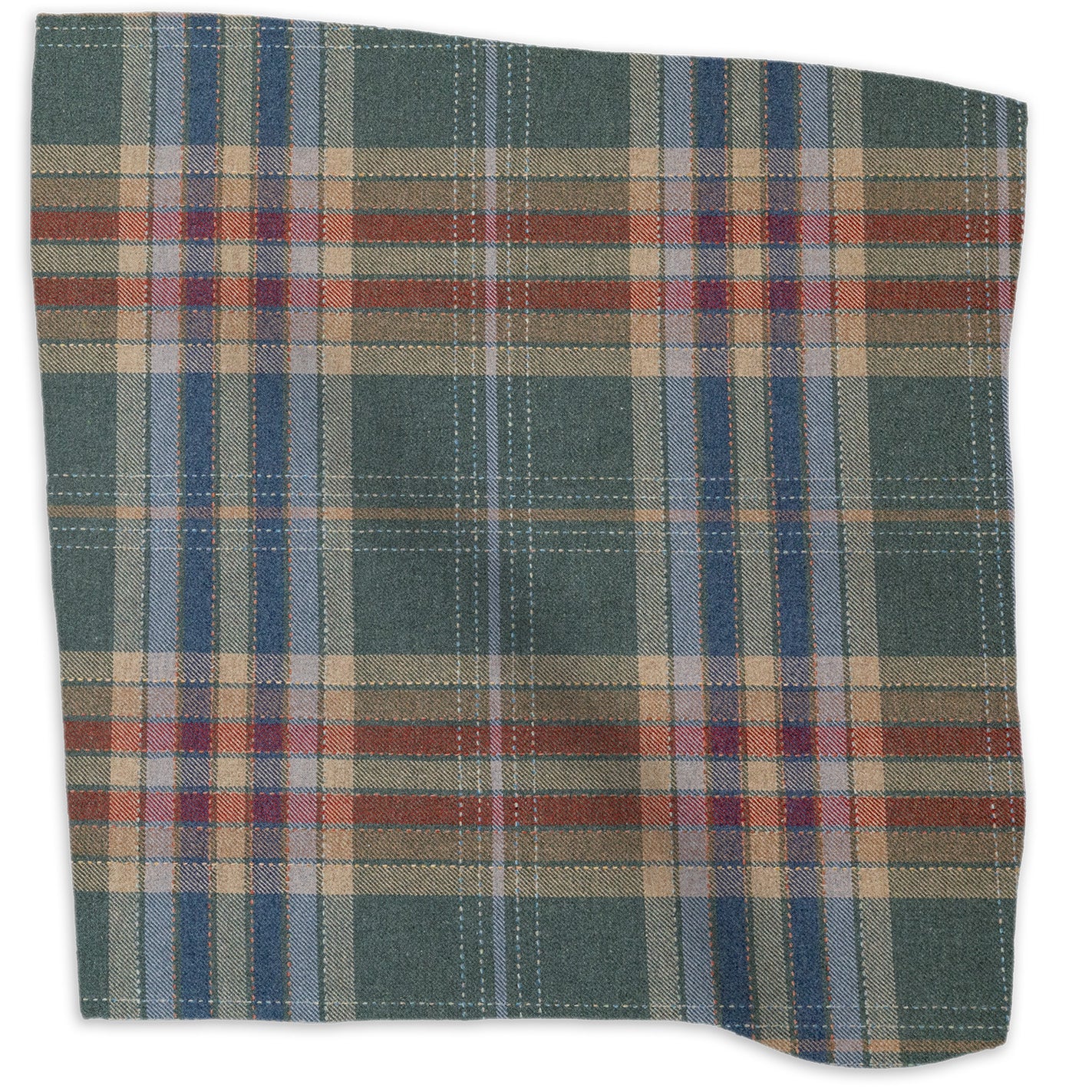 Moffat plaid merino lambswool - Multi-Color colorway swatch
