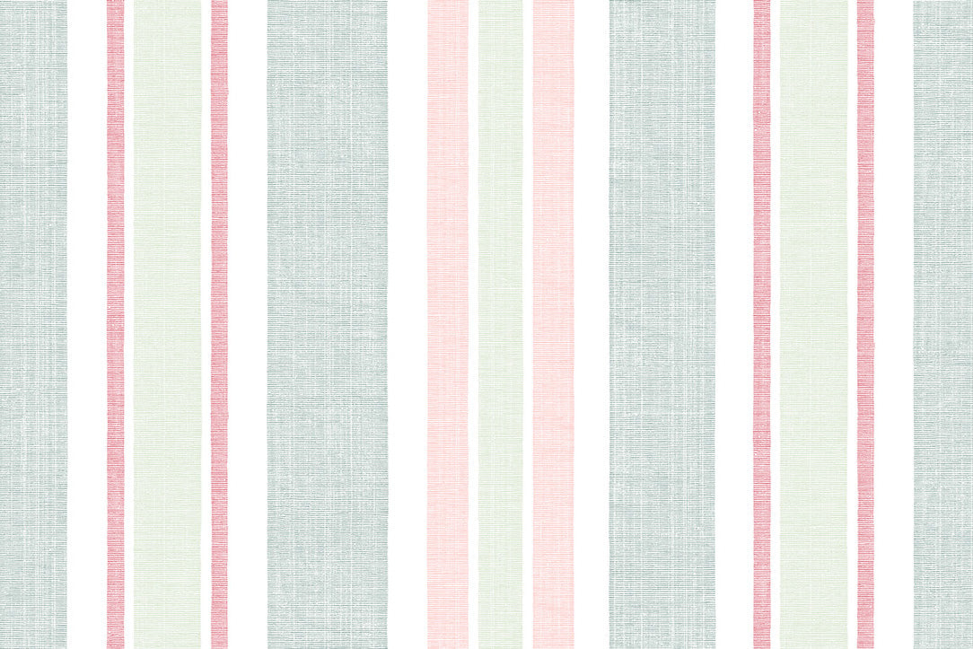Moroccan Stripe linen - Silvertree colorway repeat