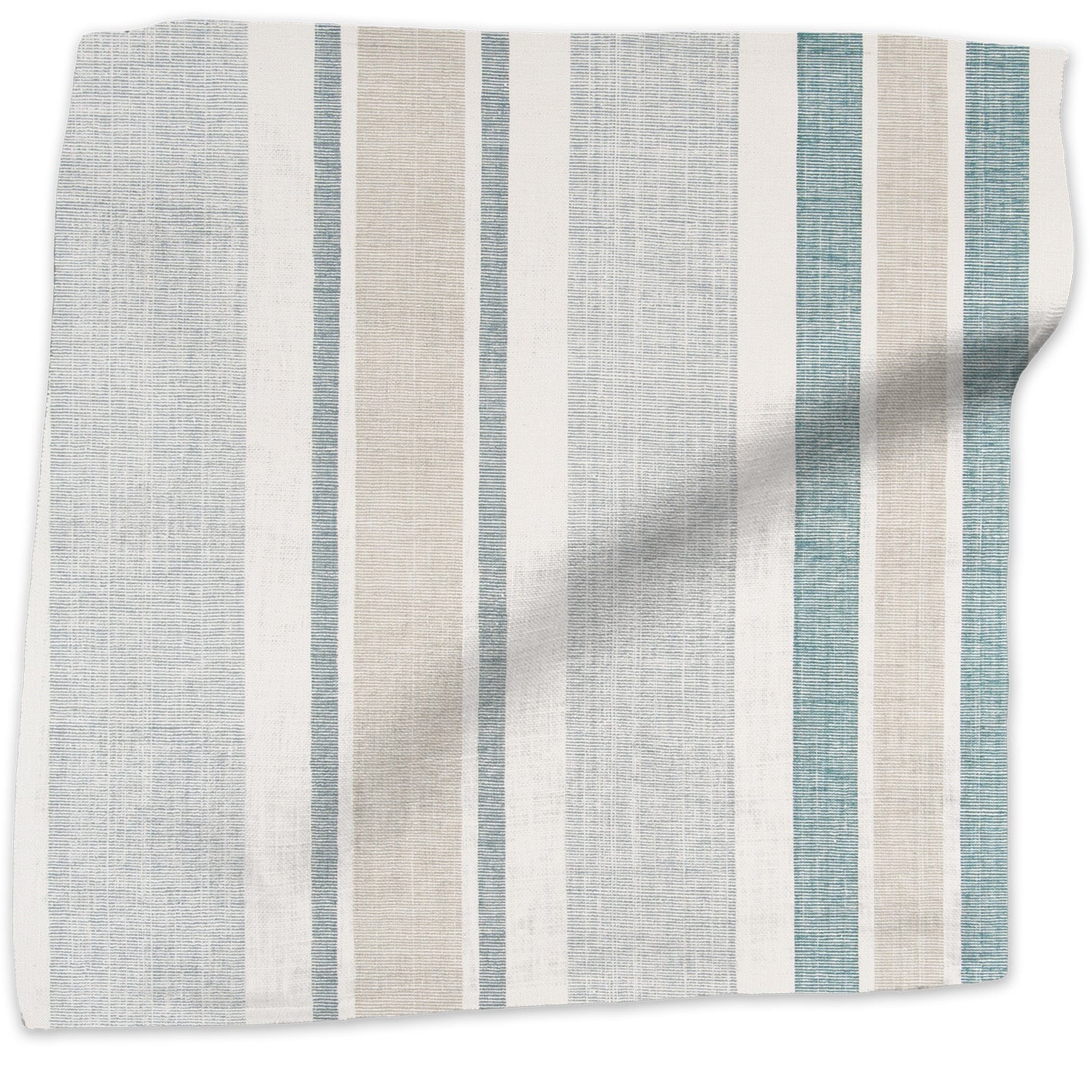 Moroccan Stripe linen - Sky Blue colorway swatch