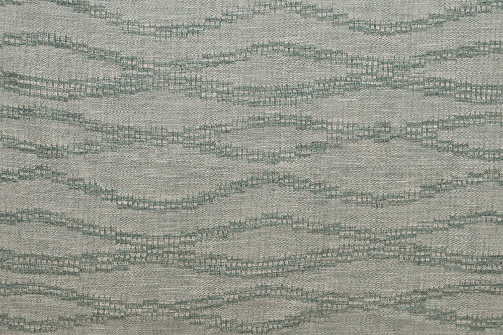 Moroccan Weave woven linen - Blue colorway repeat