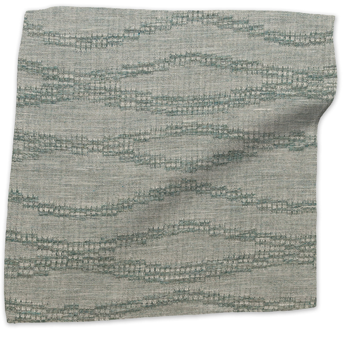 Moroccan Weave woven linen - Blue colorway swatch
