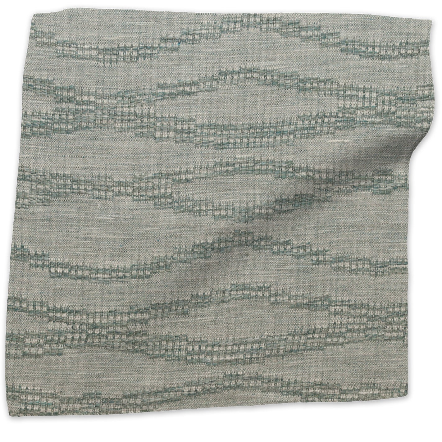Moroccan Weave woven linen - Blue colorway swatch