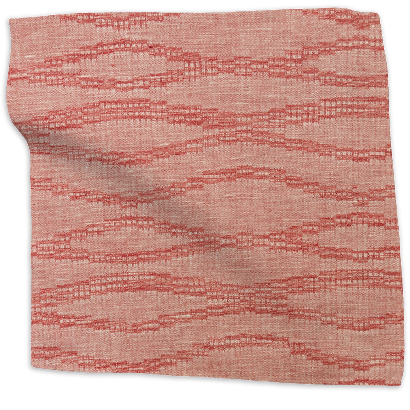 Moroccan Weave woven linen - Red colorway swatch