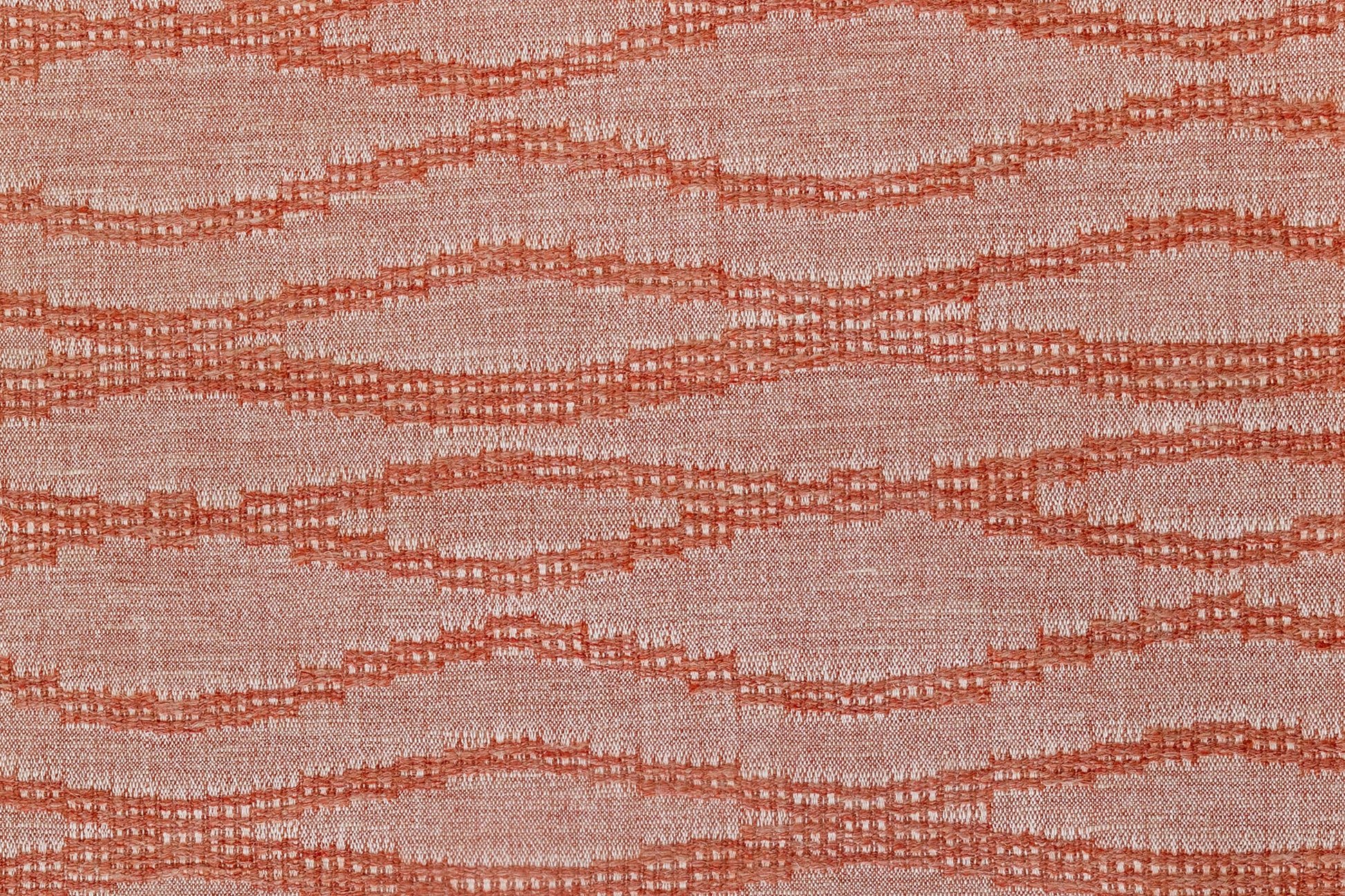 Moroccan Weave woven linen - Sienna colorway repeat