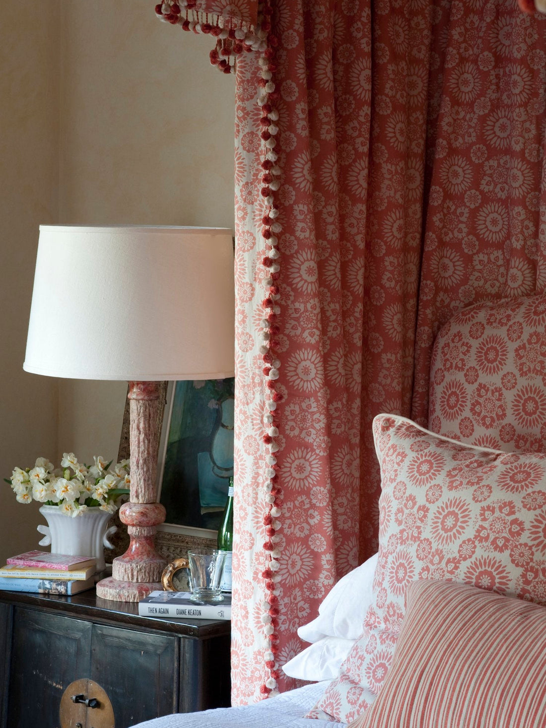 A canopied bed designed by Kathryn M. Ireland