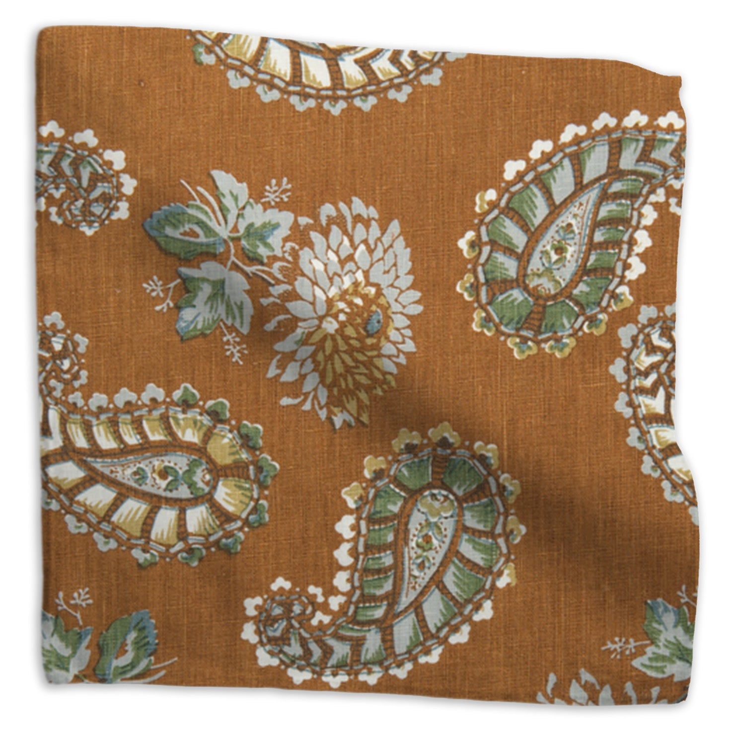 Quilt floral linen - Pug colorway swatch