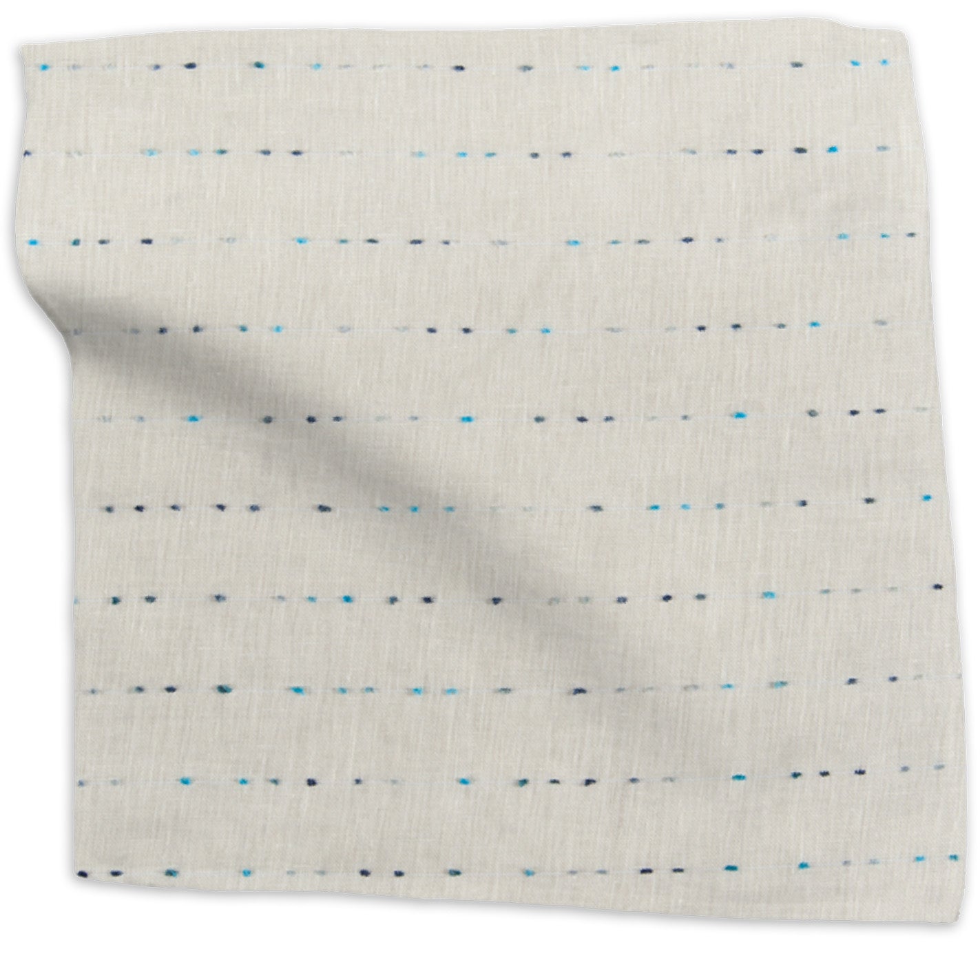Sheer Confetti dotted linen - Multi-Color Blue colorway swatch
