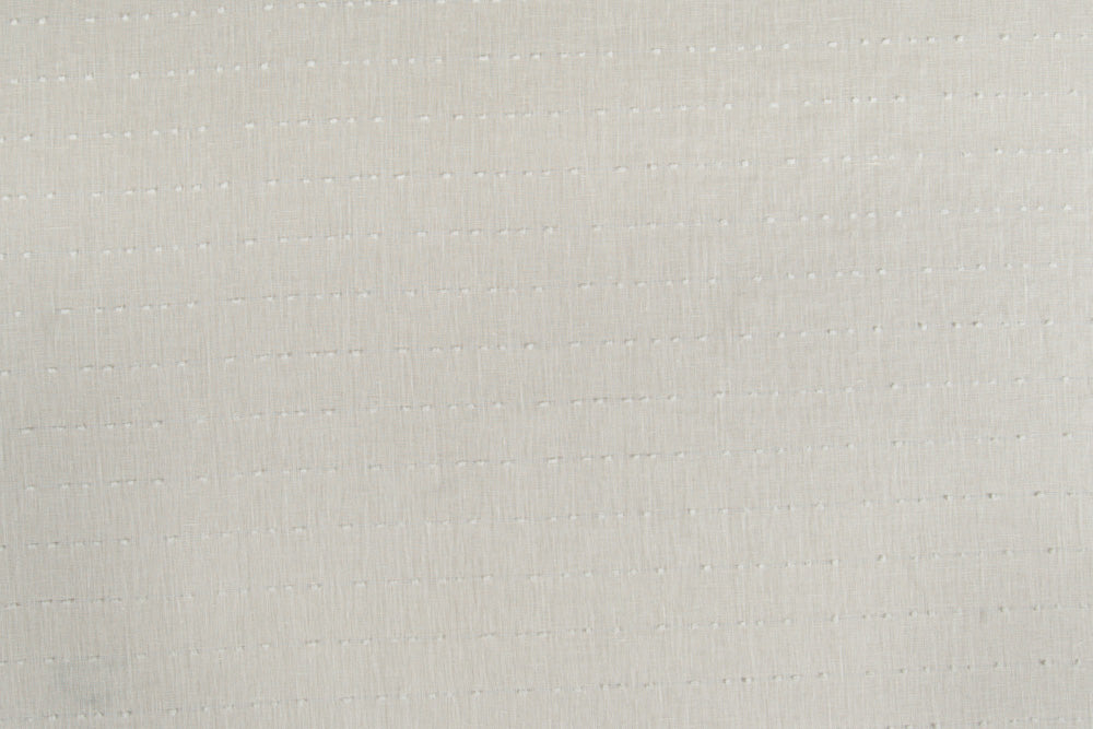 Sheer Confetti dotted linen - Snow colorway repeat