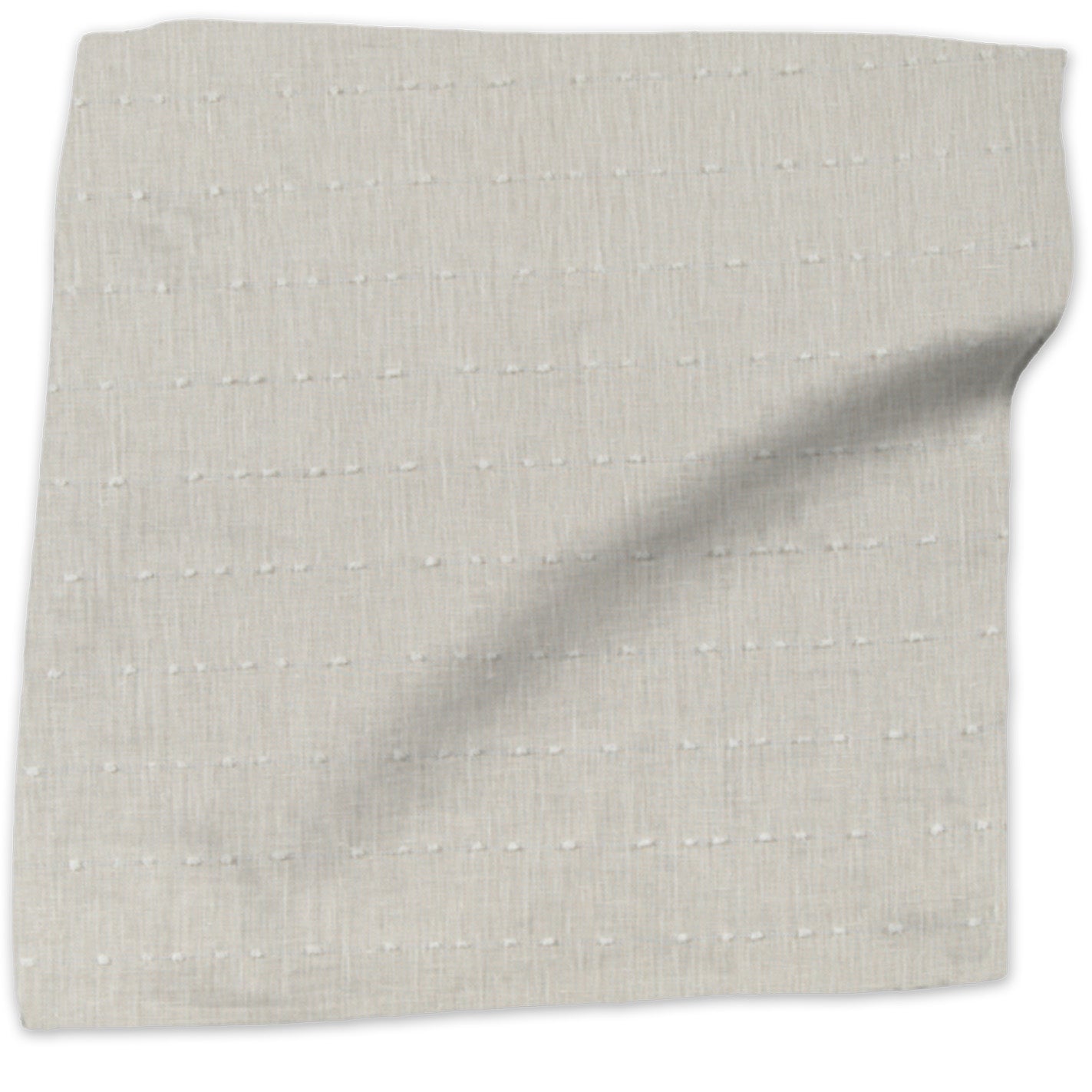 Sheer Confetti dotted linen - Snow colorway swatch