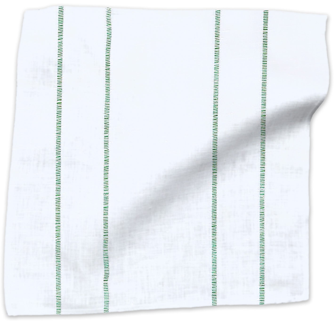Sheer Stripe linen - Emerald colorway swatch