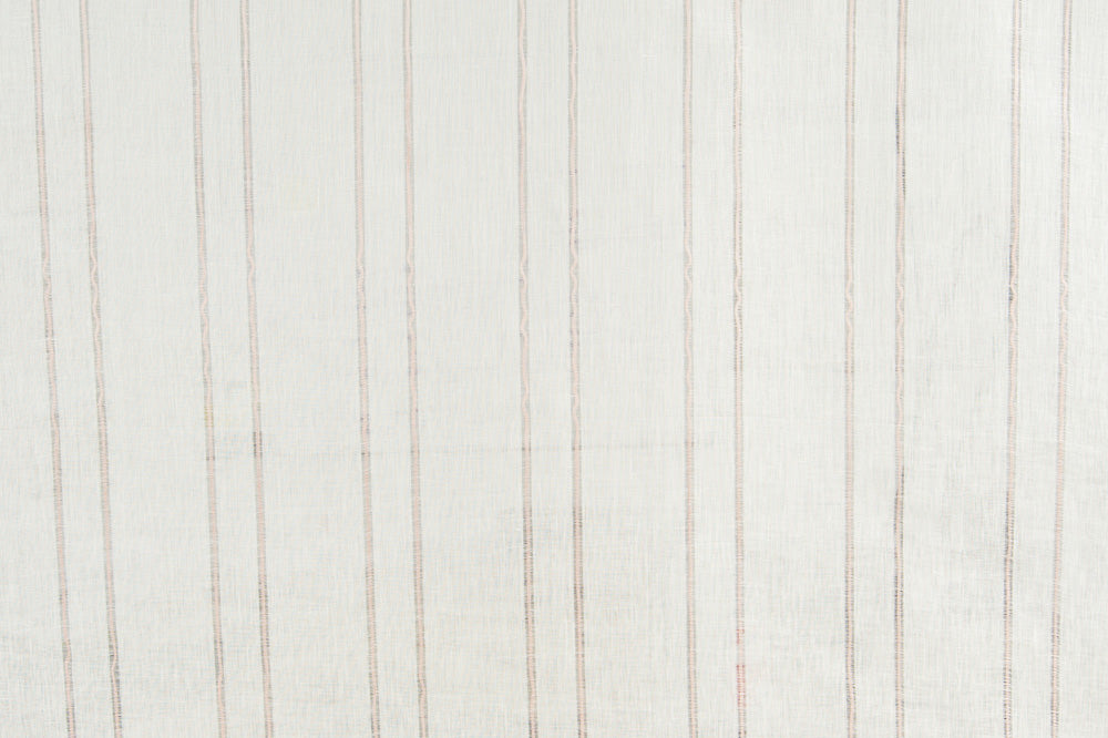 Sheer Stripe linen - Pink colorway repeat