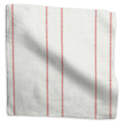 Sheer Stripe linen - Red colorway swatch