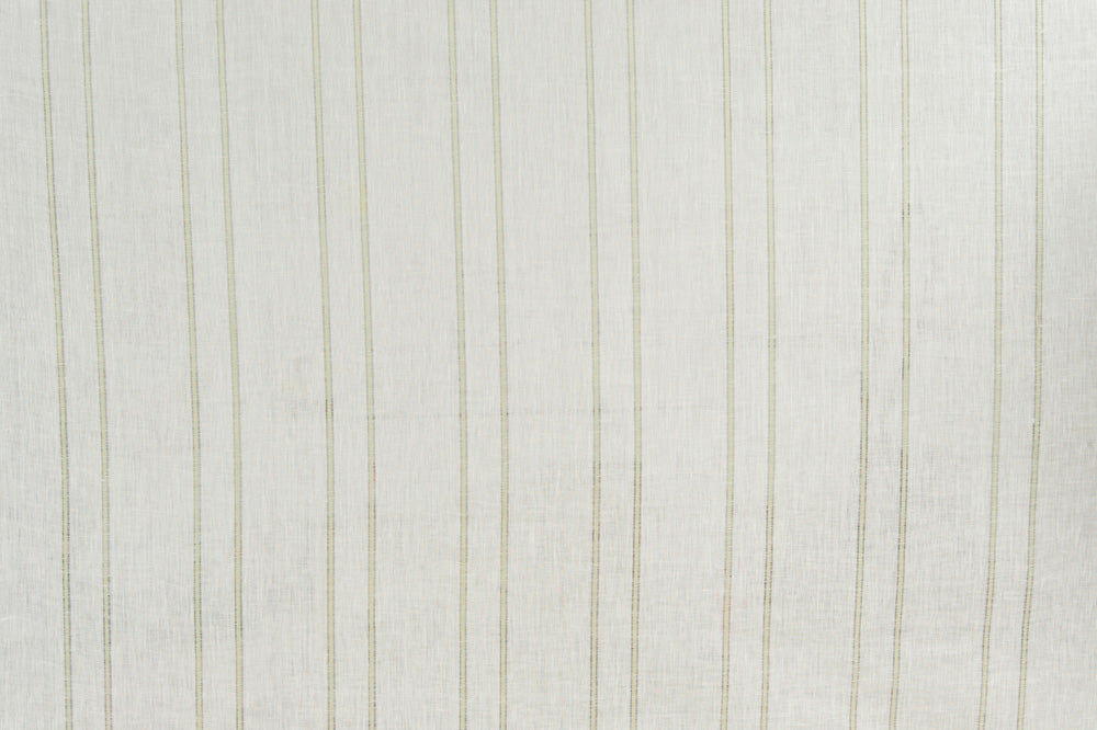 Sheer Stripe linen - Sage colorway repeat