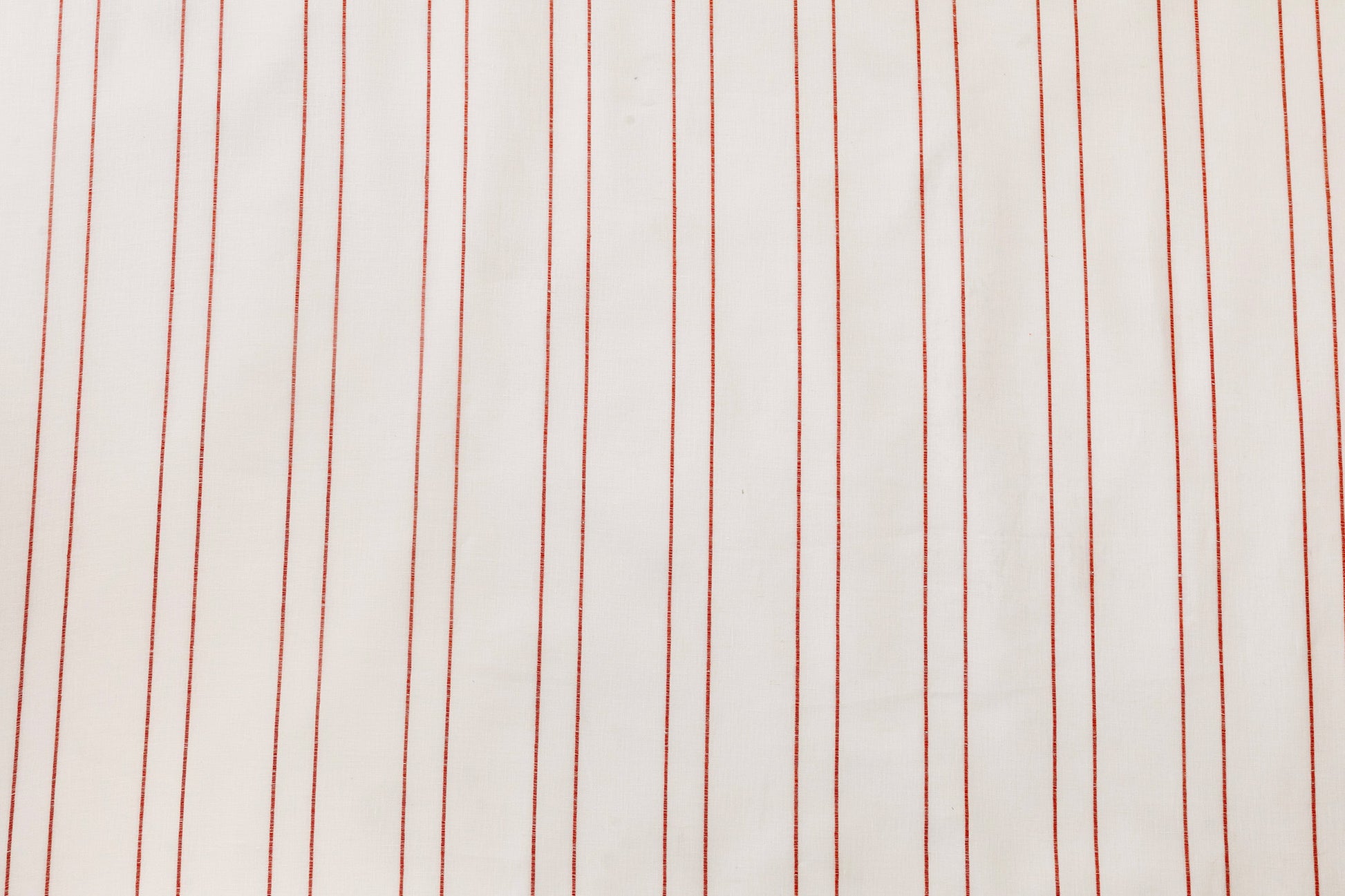 Sheer Stripe linen - Sienna colorway repeat