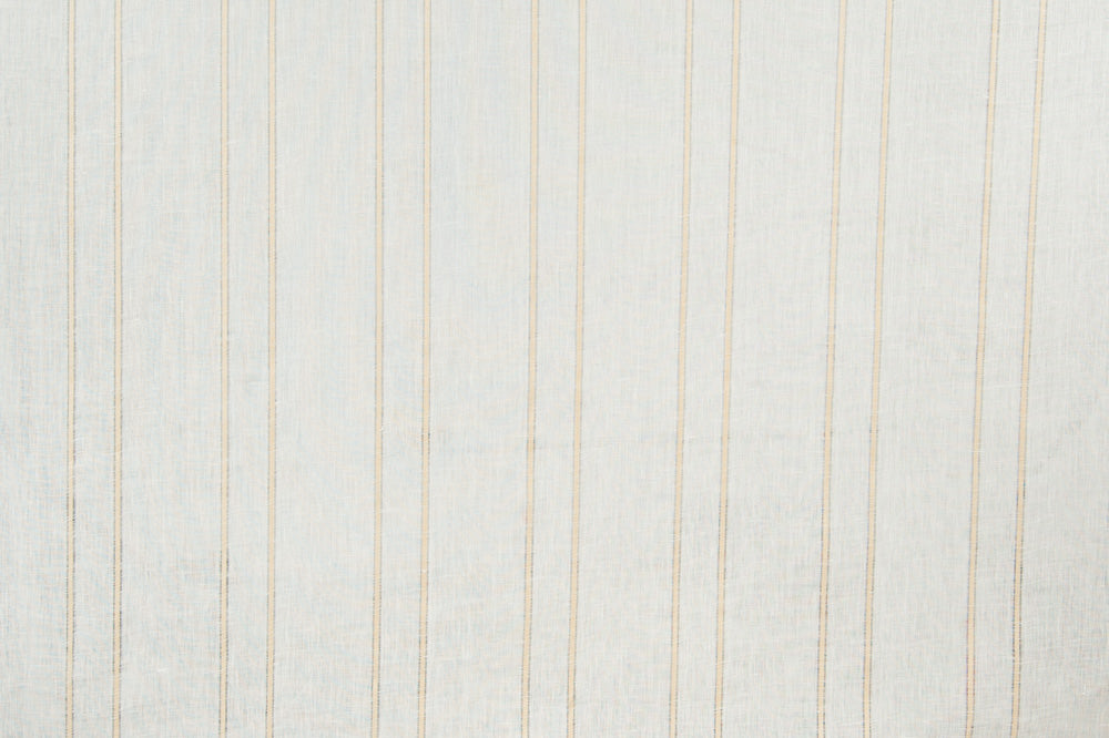 Sheer Stripe linen - Tan colorway repeat