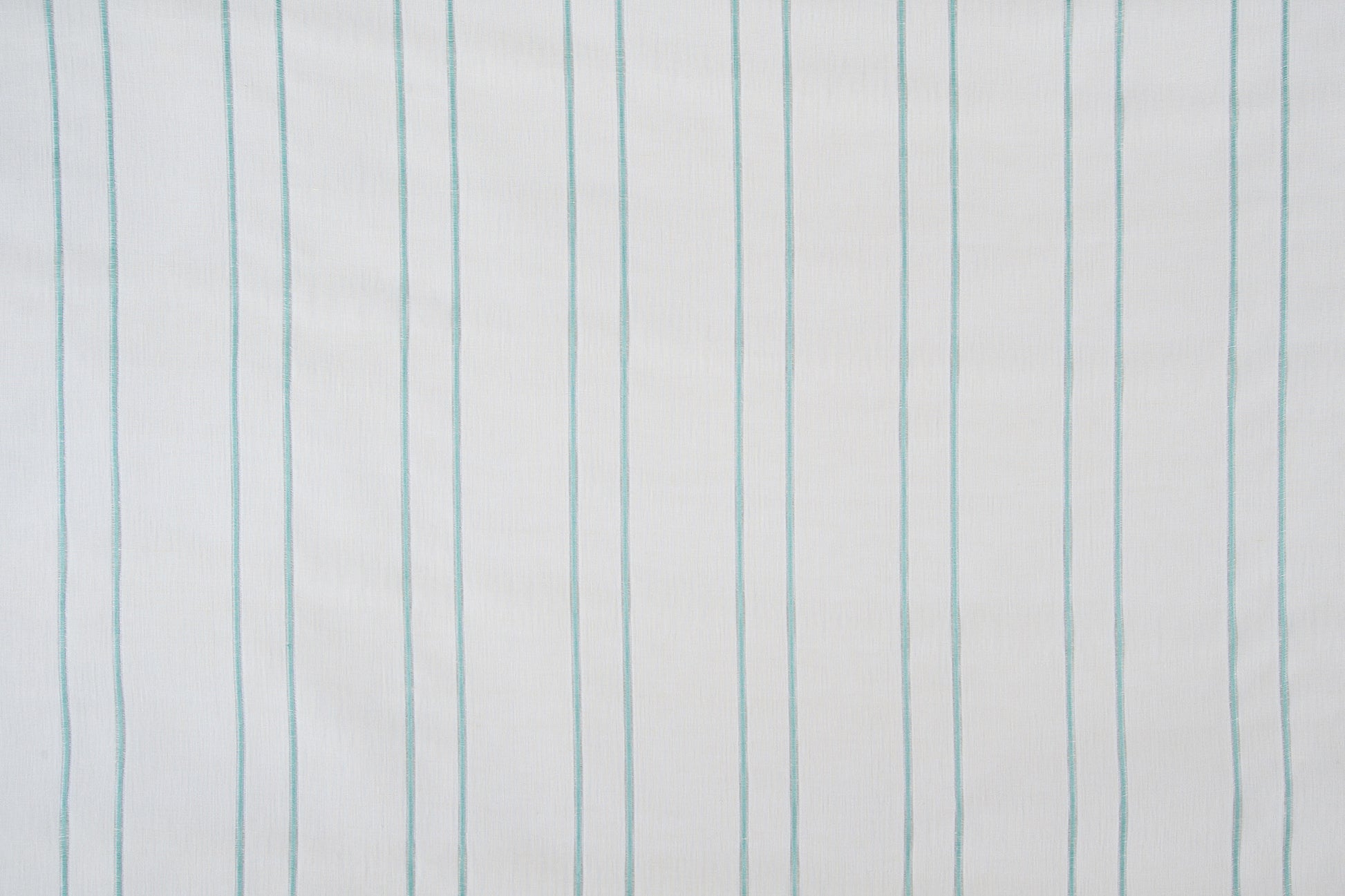 Sheer Stripe linen - Turquoise colorway repeat