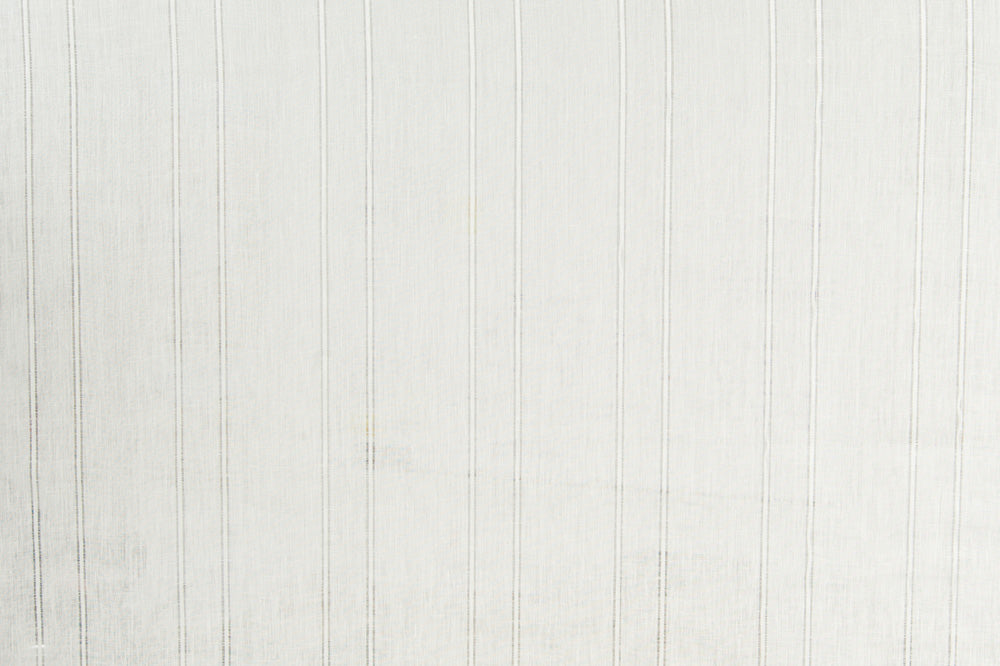 Sheer Stripe linen - White colorway repeat
