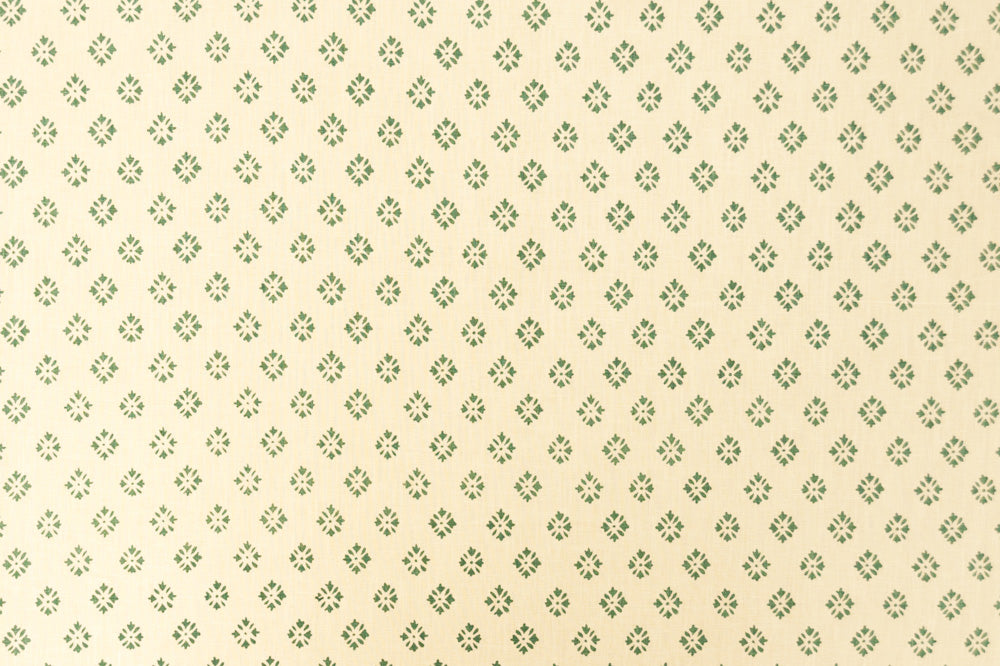 Sidone geometric linen - Forrest colorway repeat
